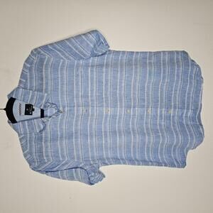 NWT Ben Sherman Men's Blue/White Striped Button Down Shirt Size Medium